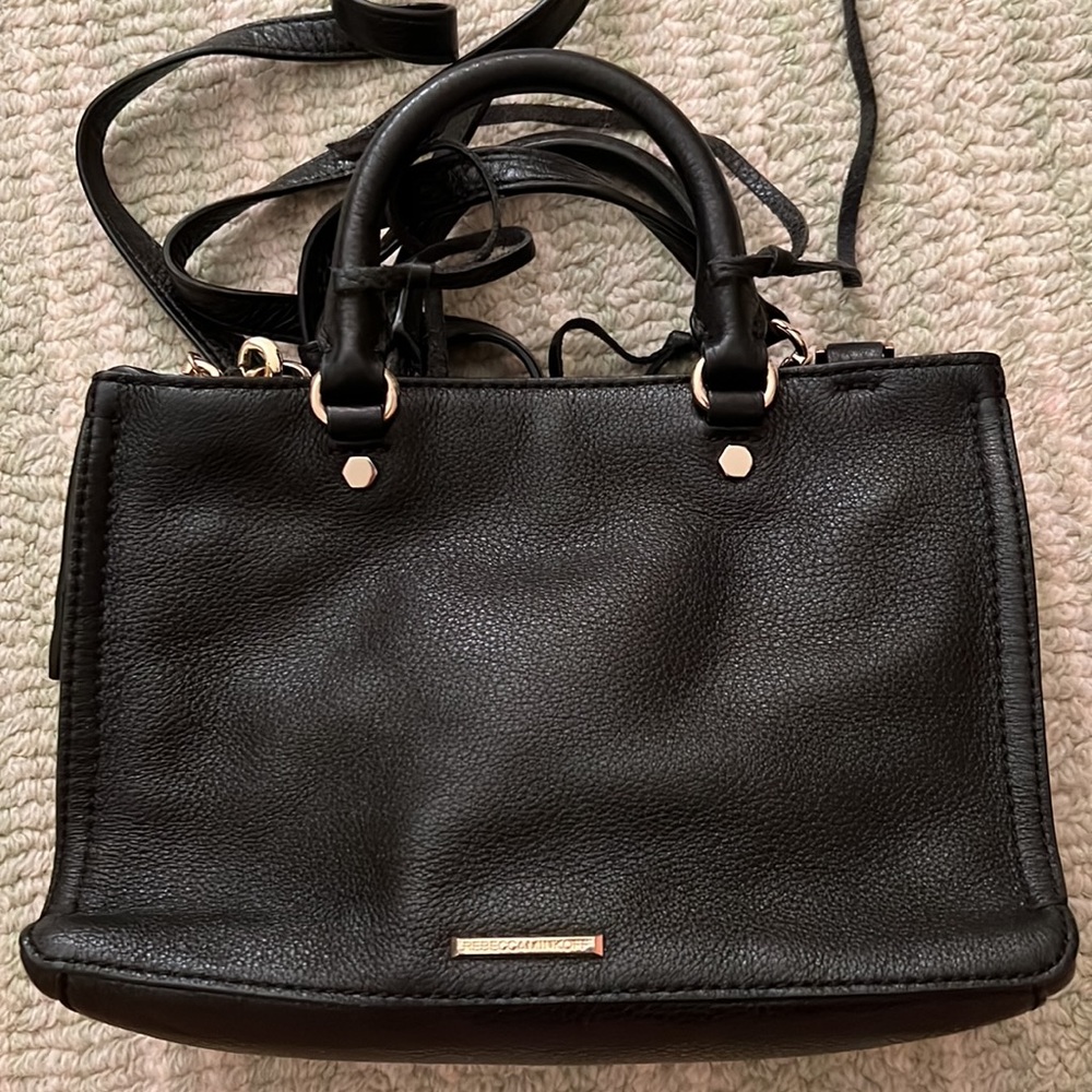 Rebecca Minkoff Black Fringe Mini Bag - Picture 2 of 2